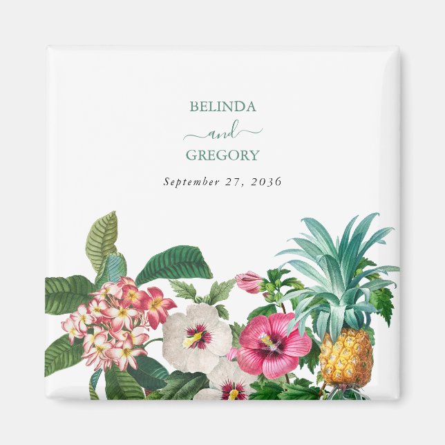 Tropische Blume und Hochzeiten im Grünen Magnet (Vorne)