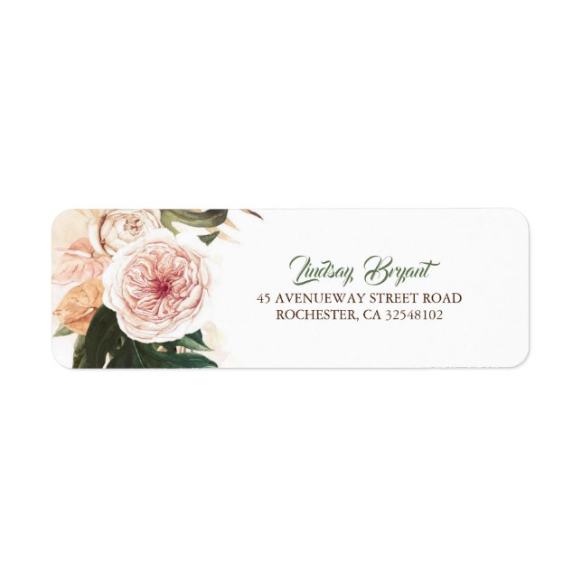 Tropische Blume und Palmen Blätter Hochzeit (Vorne)