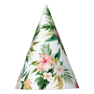 Tropische Blume Wasserfarbe Sommerhaare Party Partyhütchen