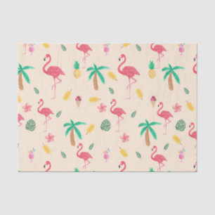 Tropische Blumen des modernen rosa bunten Seidenpapier