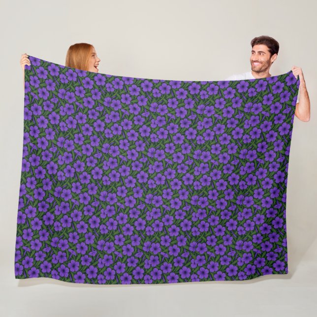 Tropische Blumen Eleganz Fleece-Decke Fleecedecke (Beispiel)