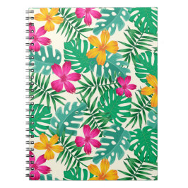 Tropische Blumen Notizblock