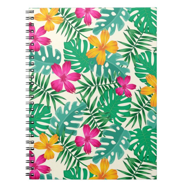 Tropische Blumen  Notizblock (Vorderseite)