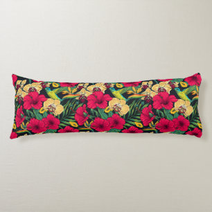 Tropische Blumen und Kolibri - Sommer Botanica Seitenschläferkissen