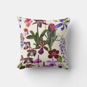 Tropische Blumendarstellung mit Blume. Kissen