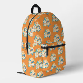 Tropische Blumendrucke Bedruckter Rucksack