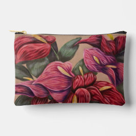 Tropische Blumenprint-Tasche Zubehörtasche
