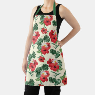 Tropische Blüten des weißen Lotus Schürze