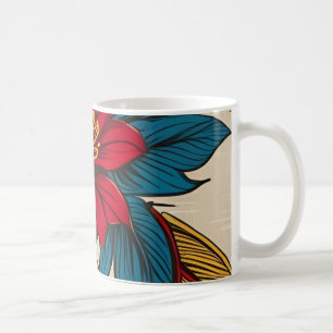 Tropische Blüten - natürliche Schwingung Kaffeetasse