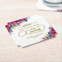 Tropische Blütenhochzeit nicht