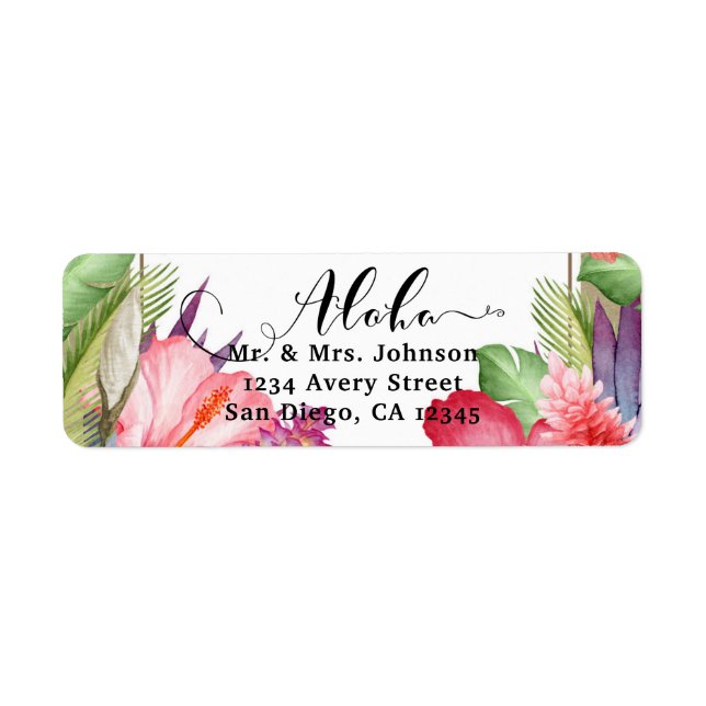 Tropische botanische Blume auf Hawaii Hochzeit (Vorne)