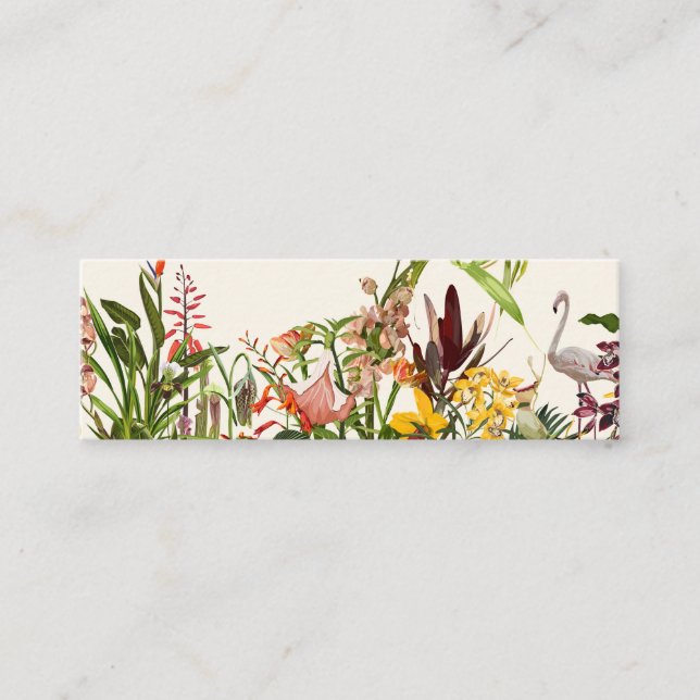 Tropische botanische Landschaft. Treuekarte (Vorderseite)