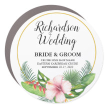 Tropische Braut & Bräutigam Hochzeitskreuzfahrt Tü
