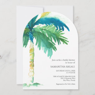 Tropische Brautparty im Stil von Key West Einladung