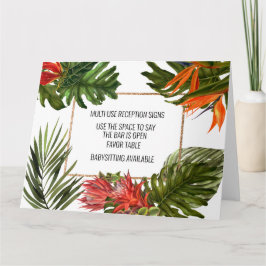 Tropische Brise, mehrmalige Hochzeitsempfehlung Karte