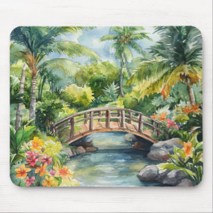 Tropische Brücke Mousepad