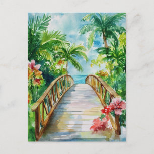 Tropische Brücke Postkarte