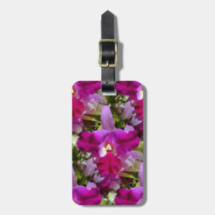 Tropische Cattleya Orchideen-Blume Gepäckanhänger