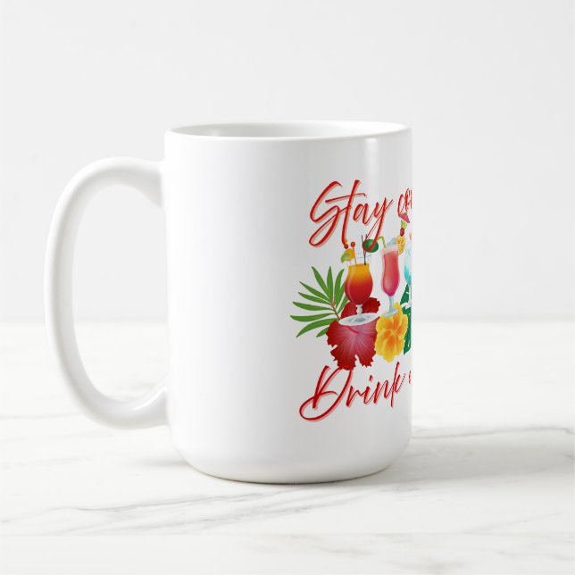 Tropische Cocktail-Tasse Kaffeetasse (Links)