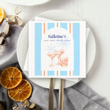 Tropische Cocktails Blaue Küsten-Junggesellinnenpa