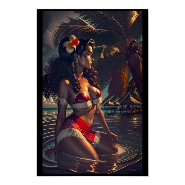 Tropische Dämmerung Poster (Vorderseite)