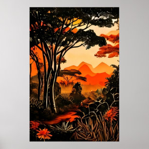 Tropische Dämmerung Poster
