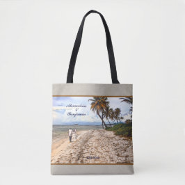 Tropische Destination für Wedding Beach Palm Tasche