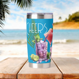 Tropische Drinks-Party "Cheers" Thermobecher