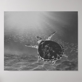Tropische, druckbare Kunst der Schwarzen und Weiße Poster
