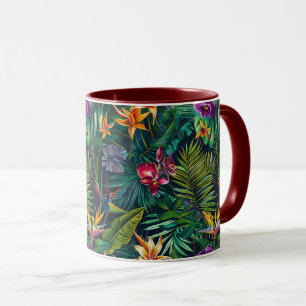 Tropische Dschungel-Blume Tasse