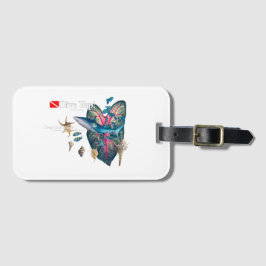 Tropische Einladung Gepäckanhänger