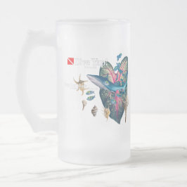 Tropische Einladung Mattglas Bierglas