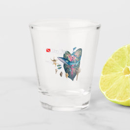 Tropische Einladung Schnapsglas