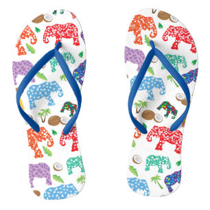 Tropische Elefanten Flip Flops
