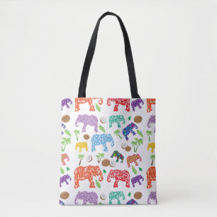 Tropische Elefanten Tasche