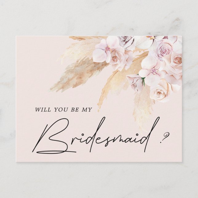 Tropische elegante Blumenüberdacht Einladung Postkarte (Vorderseite)