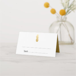 Tropische Eleganz | Ananas Hochzeit Platzkarte