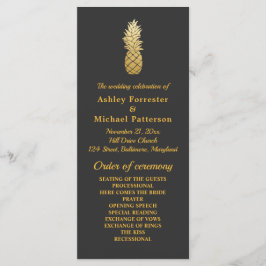 Tropische Eleganz | Ananas-Hochzeitsprogramm Programm