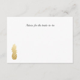 Tropische Eleganz | Ananas Hochzeitsratgeber Hinweiskarte