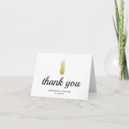 Tropische Eleganz | Ananas Wedding Danke