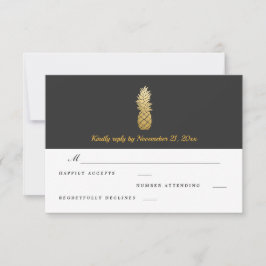 Tropische Eleganz | Ananas Wedding RSVP