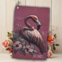 Tropische Eleganz, der Flamingo in der Dämmerung.