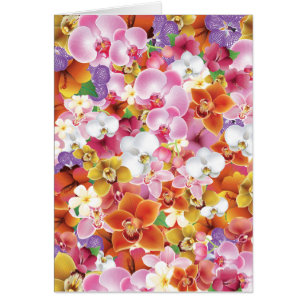 Tropische exotische Blumen drucken Blumenentwurf