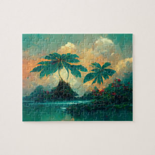 Tropische Fantasy Sea & Palm Trees