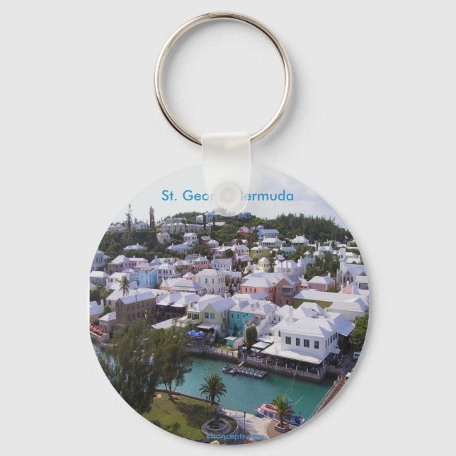 Tropische Farben auf Bermuda Schlüsselanhänger (Vorderseite)