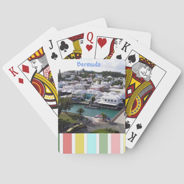 Tropische Farben der Bermuda Spielkarten (Rückseite)