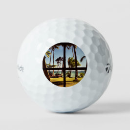 Tropische Fiji Beach Szene tmtp5 gbcna Golfball