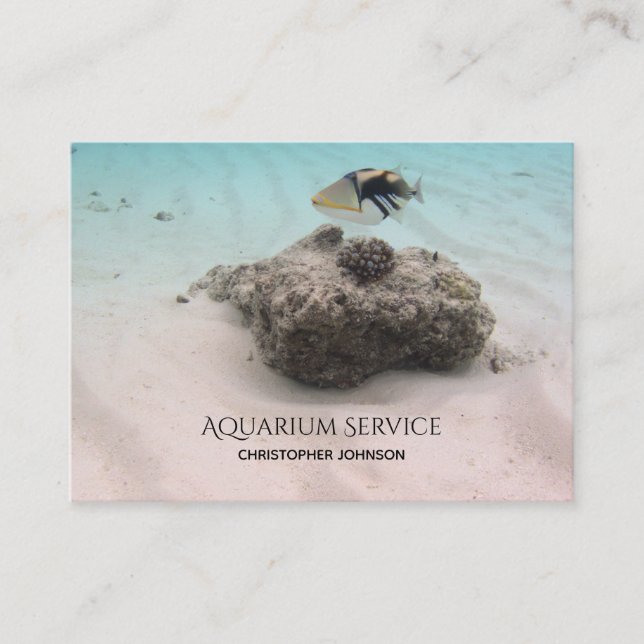 Tropische Fisch-Aquarium-Service-Wartung Visitenkarte (Vorderseite)