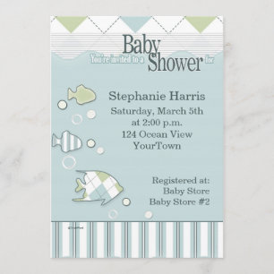 Tropische Fisch-Babyparty-Einladung Einladung