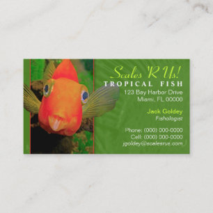Tropische Fisch-Visitenkarte Visitenkarte